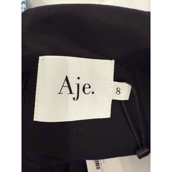 AJE Energy Black Mini Dress NWT - Size 4 - Picture 8 of 11